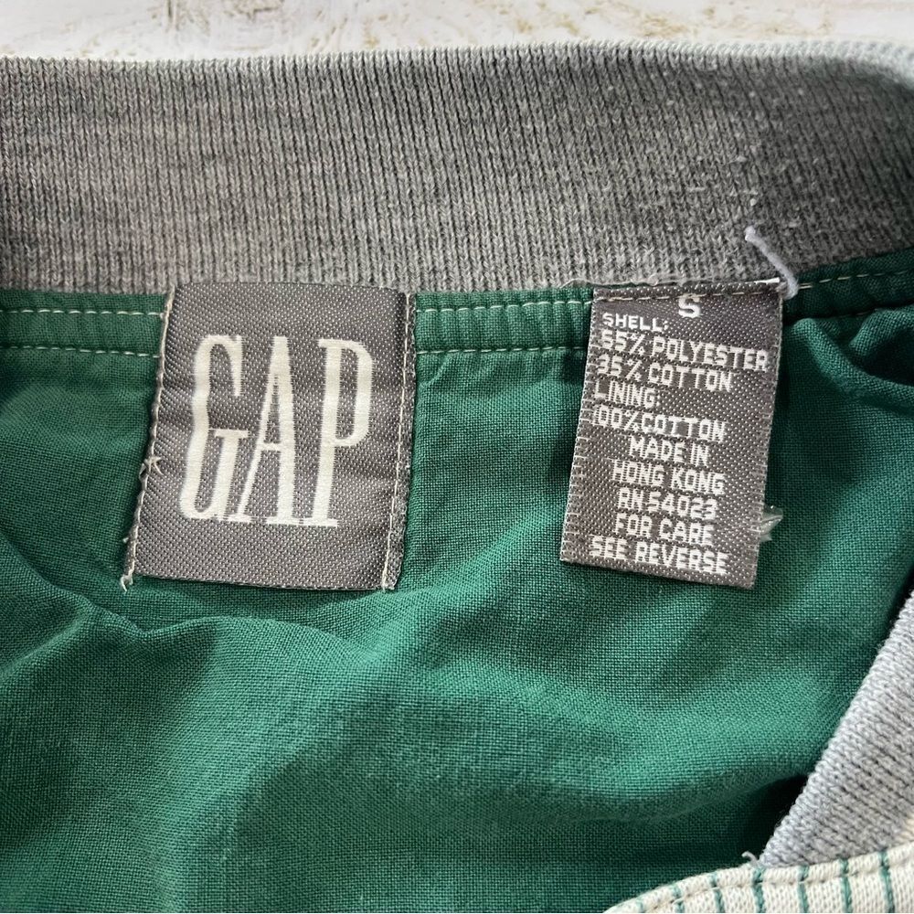 GAP Vintage Bomber Jacket with Ribbed Details 80s/90s Rare Made in Hong Kong - Picture 6 of 8